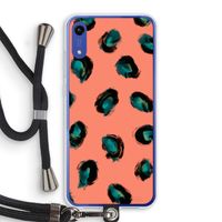 Pink Cheetah: Honor Play 8A Transparant Hoesje met koord