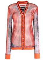 Y/Project x Jean Paul Gaultier chemise à imprimé trompe l'œil - Orange