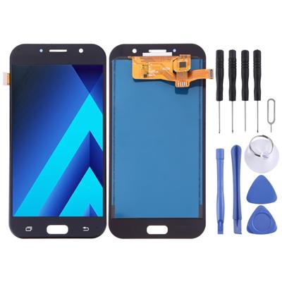 LCD-scherm en digitizer volledige assemblage (TFT-materiaal) voor Galaxy A7 (2017) A720FA A720F/DS (zwart)