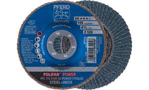 PFERD 67789116 PFC 115 Z 120 SG POWER STEELOX Lamellenschijf Diameter 115 mm Boordiameter 22.23 mm RVS, Staal 10 stuk(s)