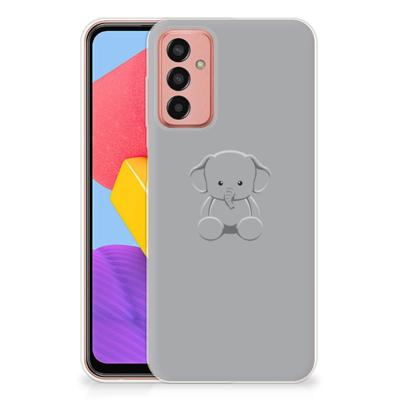 Samsung Galaxy M13 | M23 Telefoonhoesje met Naam Grijs Baby Olifant