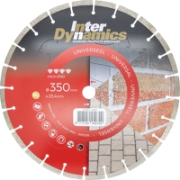 InterDynamics Universeel High-End diamantzaagblad 350mm, 25.4mm | 1 stuk - 143350 InterDynamics Universeel High-End diamantzaagblad 350mm, 25.4mm | 1 stuk - 143350