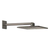 GROHE Rainshower SmartActive 310 Cube Hoofddouche - 31x31cm - 2 straalsoorten - wandarm 43cm - geborsteld hard graphite 26479al0