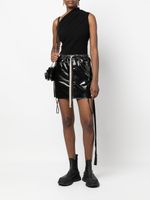 Rick Owens DRKSHDW minijupe zippée à lien de resserrage - Noir