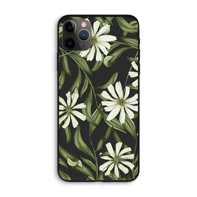 Wit bloemenpatroon: iPhone 11 Pro Max Biologisch afbreekbaar hoesje