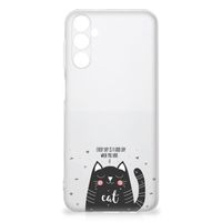 Samsung Galaxy M14 Telefoonhoesje met Naam Cat Good Day - thumbnail