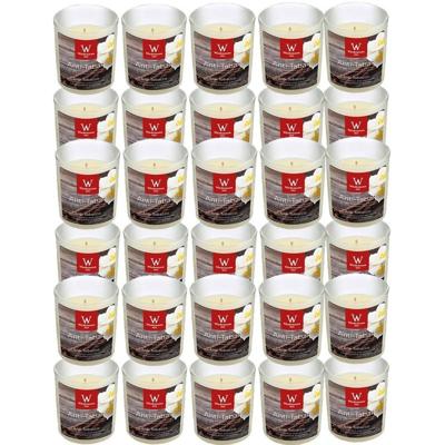 Trend Candles Geurkaars - 30x - in glas - Anti tabac aroma - 25 branduren - 7 x 8 cm