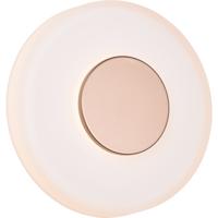 LED Wandlamp - Wandverlichting - Trion Ronde - 10W - Warm Wit - 3000K - Dimbaar - Koffie - Metaal
