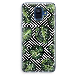 Geometrische jungle: Samsung Galaxy A6 (2018) Transparant Hoesje