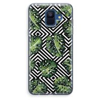 Geometrische jungle: Samsung Galaxy A6 (2018) Transparant Hoesje