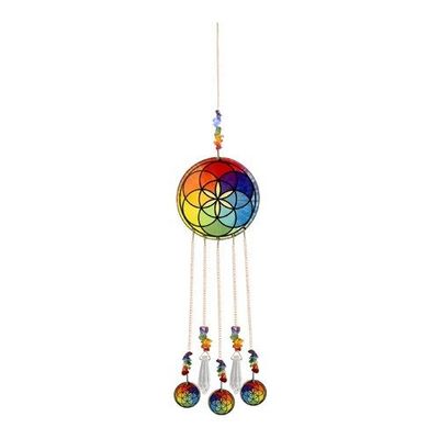 Muurdecoratie "Seed of Life" met 5 Hangers