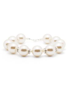 Magda Butrym collier à perles - Blanc