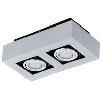 Eglo Led plafondspotLoke 1 2-lichts led metaalgrijs - 91353