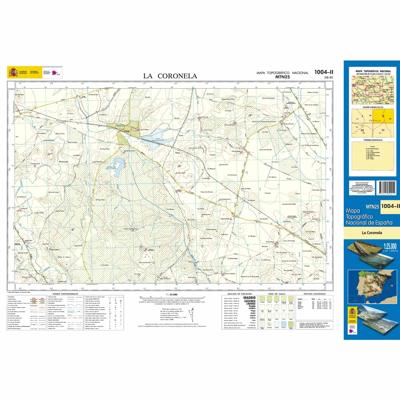 Topografische kaart 1004-II La Coronela | CNIG - Instituto Geográfico Nacional1