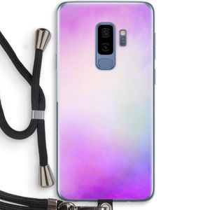 Clouds pastel: Samsung Galaxy S9 Plus Transparant Hoesje met koord