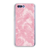 Abstract Painting Pink: Honor 10 Transparant Hoesje