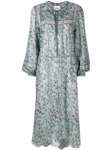 MARANT ÉTOILE robe mi-longue Greila à fleurs - Vert