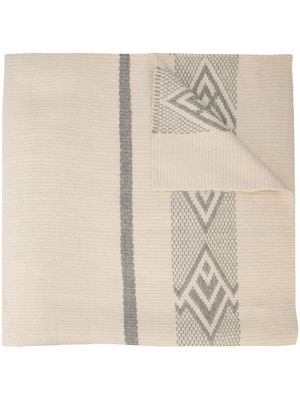 VOZ écharpe à chevrons - Blanc