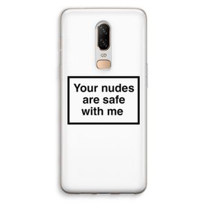 Safe with me: OnePlus 6 Transparant Hoesje