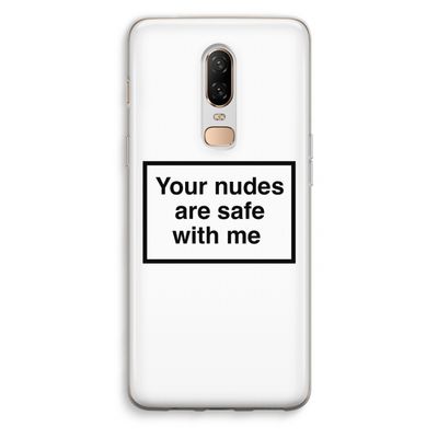 Safe with me: OnePlus 6 Transparant Hoesje