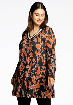 Yoek Tuniek wide bottom AUTUMN | Zwart | Maat 58/60