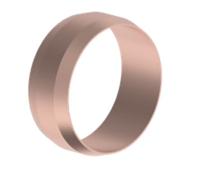 Kirchhoff Koperen klemring, blank, 22 mm, klemkoppeling voor koperen buis (5x) - 989461517