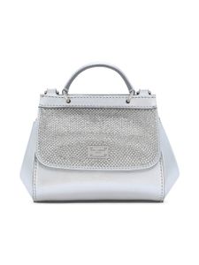 Dolce & Gabbana Kids mini sac à main Sicily en cuir nappa - Argent