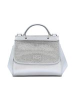 Dolce & Gabbana Kids mini sac à main Sicily en cuir nappa - Argent - thumbnail