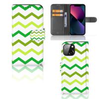 iPhone 13 Mini | Telefoon Hoesje | Zigzag Groen