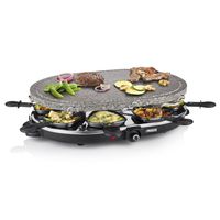 Princess 162720 Raclette 8 Oval Stone Grill Party - thumbnail