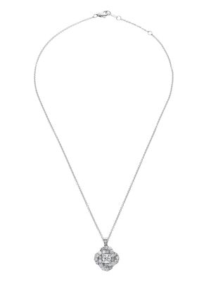 LEO PIZZO collier à pendentif Vortex en or blanc 18ct serti de diamants - Argent