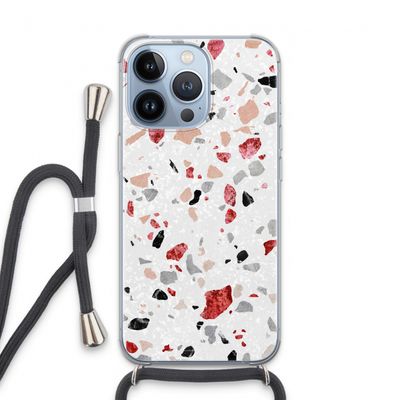 Terrazzo N°12: iPhone 13 Pro Transparant Hoesje met koord