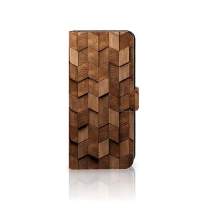 Book Style Case voor OPPO Reno8 Wooden Cubes