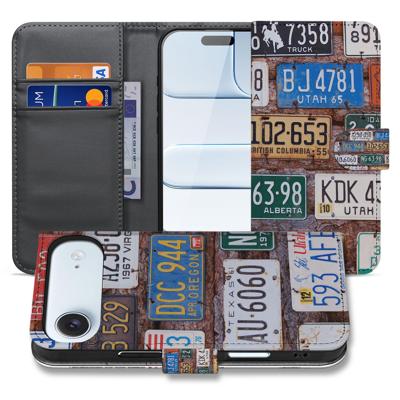 Kentekenplaten Collage Hoesje iPhone Air | Bookcase