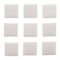 30x stuks vierkante mozaiek steentjes wit 2 cm - Mozaiektegel - thumbnail