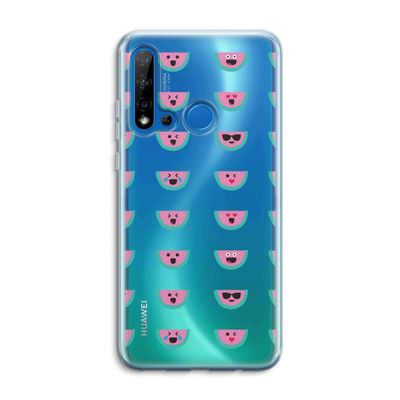 Smiley watermeloenprint: Huawei P20 Lite (2019) Transparant Hoesje