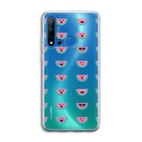 Smiley watermeloenprint: Huawei P20 Lite (2019) Transparant Hoesje Smiley watermeloenprint: Huawei P20 Lite (2019) Transparant Hoesje
