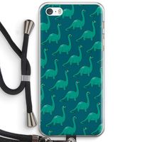 Diplodocus: iPhone 5 / 5S / SE Transparant Hoesje met koord