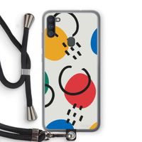 Illustratieve pop 3: Samsung Galaxy A11 Transparant Hoesje met koord