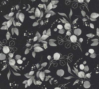 AS Creation Pure Elegance - Zwart - Blätter - 397685