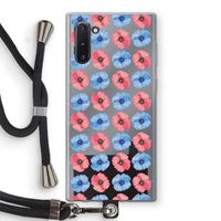 Klaproosjes: Samsung Galaxy Note 10 Transparant Hoesje met koord