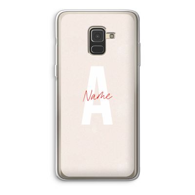 Strawberry Milkshake: Samsung Galaxy A8 (2018) Transparant Hoesje