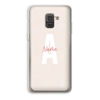 Strawberry Milkshake: Samsung Galaxy A8 (2018) Transparant Hoesje