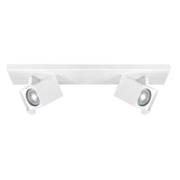 Highlight Vierkante opbouwspotOslo wit 2-lichts - S7307.00