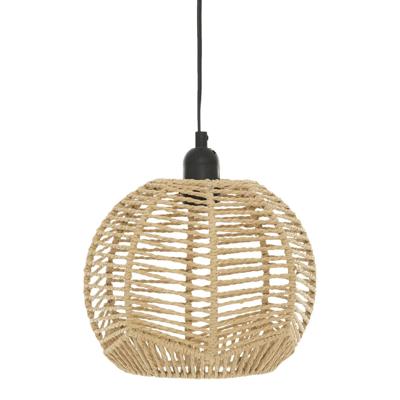 Atmosphera Hanglamp Caren - D24 cm - metaal draad/touw - kleur beige - Design lamp - Lampenkap