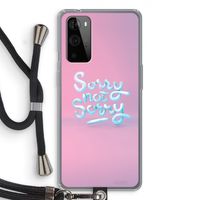 Sorry not sorry: OnePlus 9 Pro Transparant Hoesje met koord