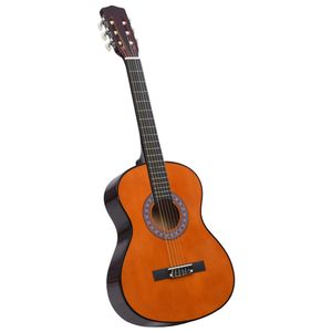VidaXL Gitaar klassiek beginner en kinderen 3/4 36" lindenhout
