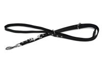 Beeztees Beeztees Hondenriem Leer Zwart 240x18cm