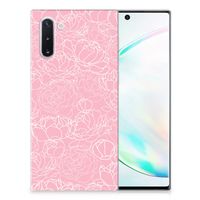 Samsung Galaxy Note 10 TPU Case White Flowers - thumbnail