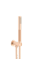 Plieger Roma handdoucheset met doucheslang 150 cm, geborsteld rose goud - thumbnail